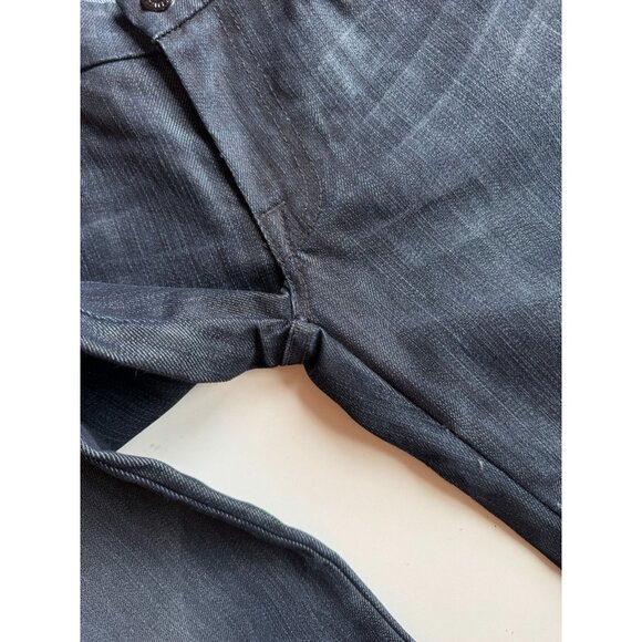 7 FOR ALL MANKIND Dark Rinse Embroidered Crystal "A" Pocket FlaredJeans, Size 27 - Picture 3 of 13